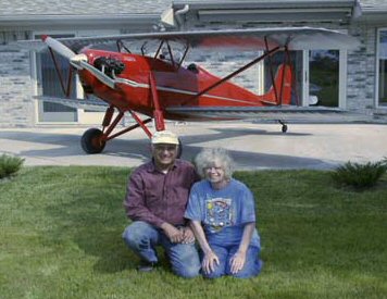Don & Ann Pellegreno with Rose Parrakeet